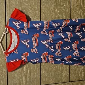 Girls Atlanta Braves dress